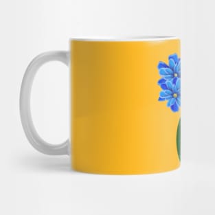 Vase of Blue Flowers Mug